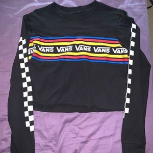 Vans long sleeve cropped shirt